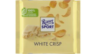 Hvid chokolade m. cornflakes & risflager, Ritter Sport
