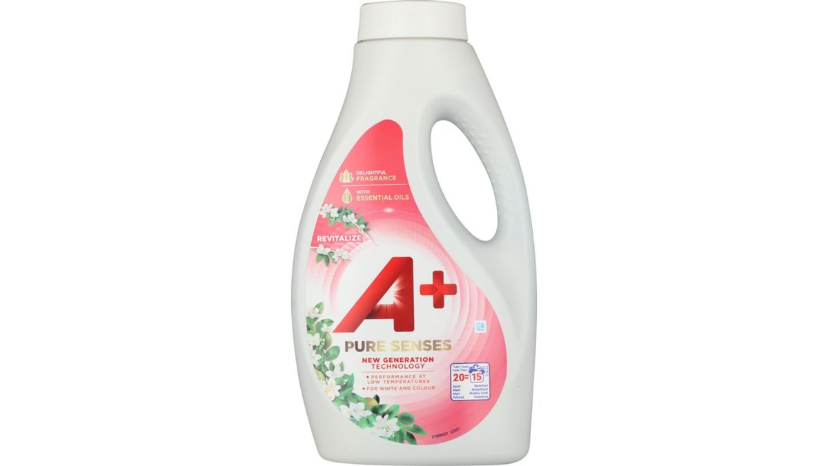 Vaskemiddel flydende t. kulørt & hvid pure senses revitalize, A+