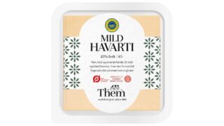 Ost i skiver Havarti mild 45+ øko. Them