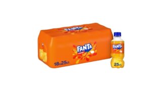 Fanta orange 18x25 cl flaske PET