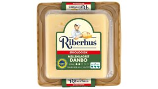 Danbo ost i skiver 45+ mellemlagret øko. Riberhus