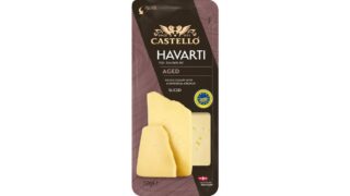 Modnet Havarti ost i skiver 55+, Castello