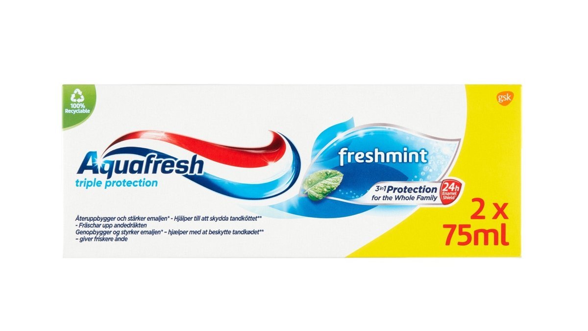 Freshmint 2-pak, Aquafresh