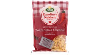 Revet ost mozzarella & cheddar, Arla Karolines Køkken