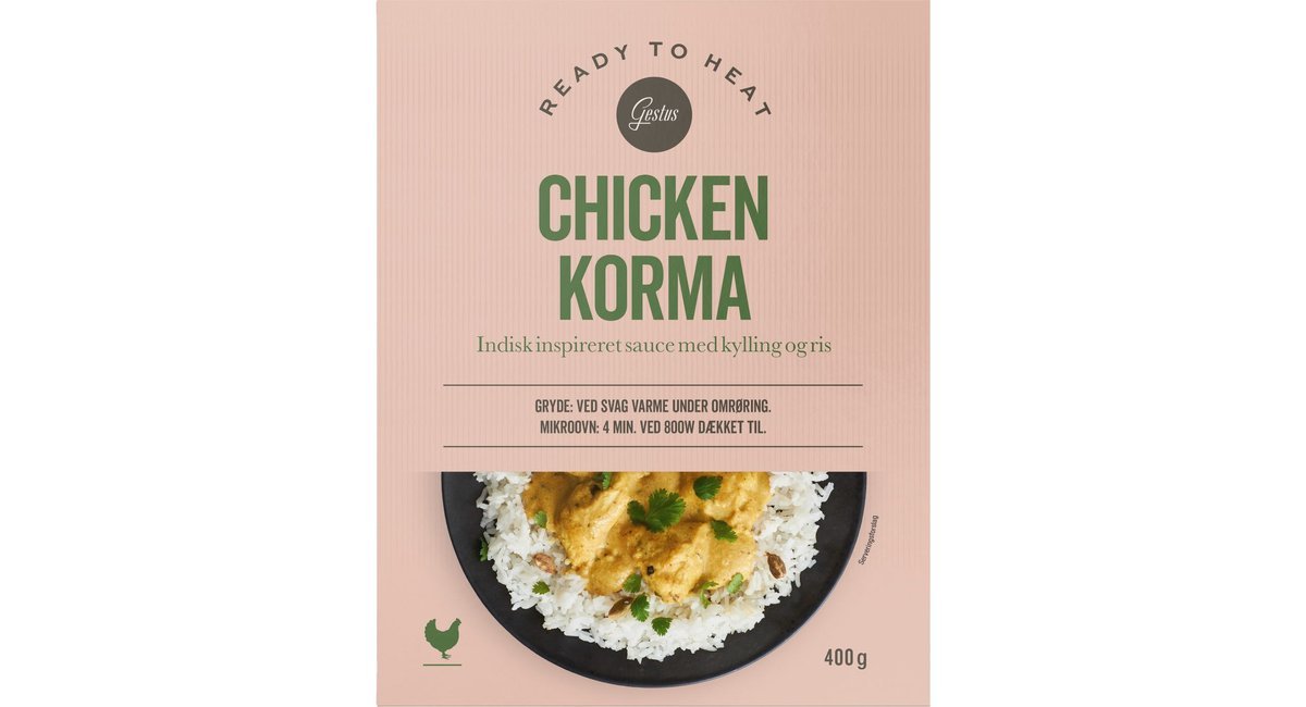 Chicken korma, Gestus