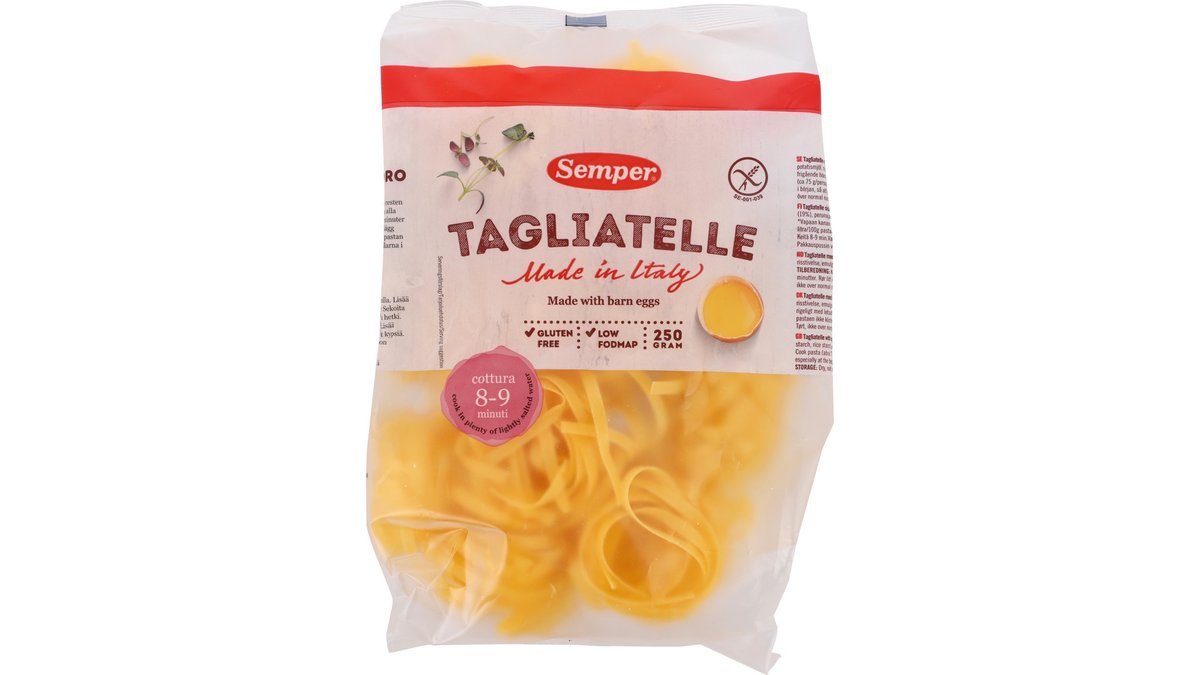 Tagliatelle m. æg glutenfri, Semper