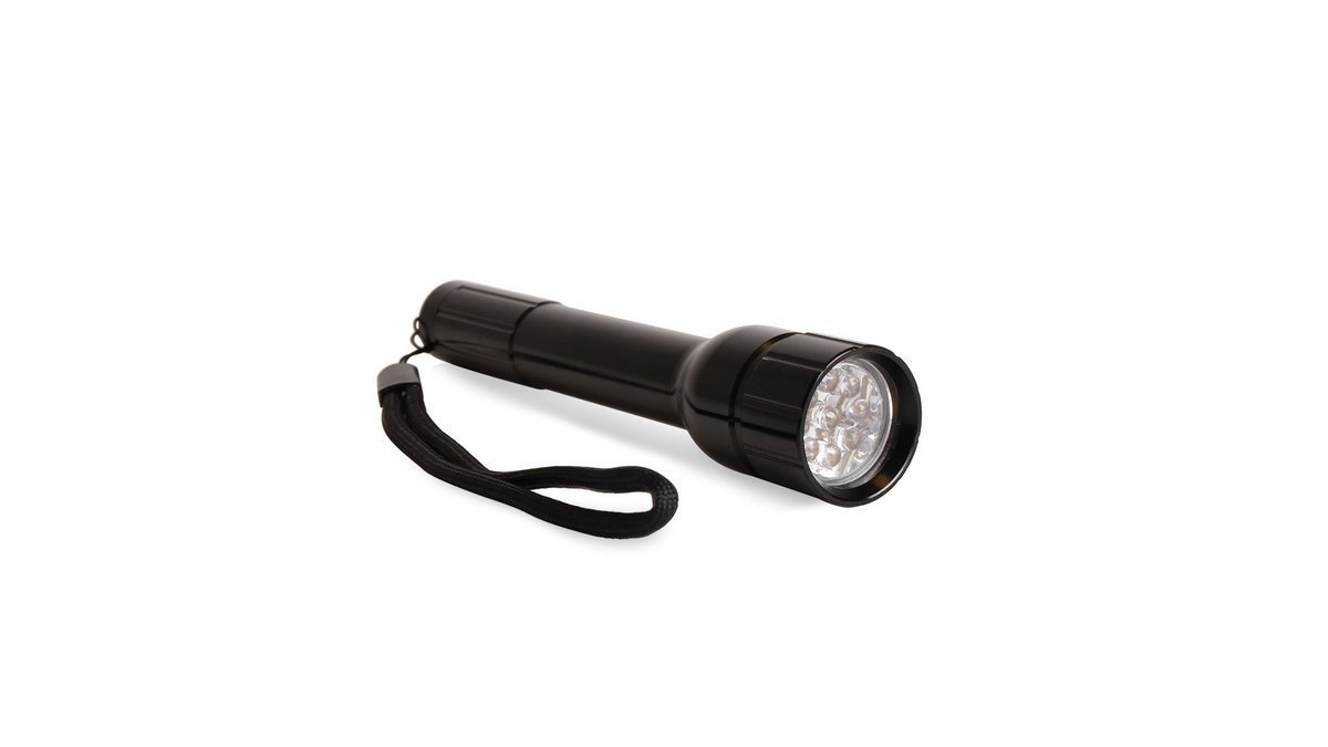 LED lommelygte 15 cm sort, Powerpaq