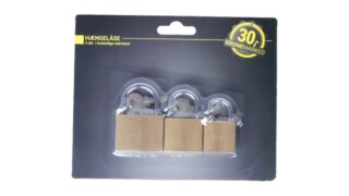 Hængelåse 3 stk.