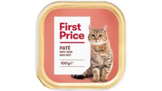 Vådfoder Paté t. kat m. oksekød, First Price