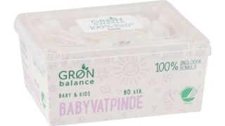 Sikkerhedsvatpinde t. baby, Grøn Balance