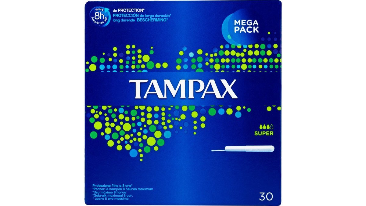 Tamponer m. indføringshylster super, Tampax