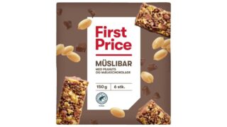 Myslibarer m. mælkechokolade & peanuts, First Price