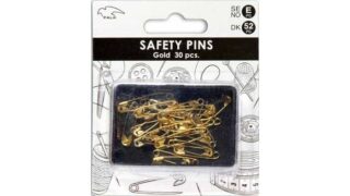 Sikkerhedsnåle, messing 30 stk, Falck