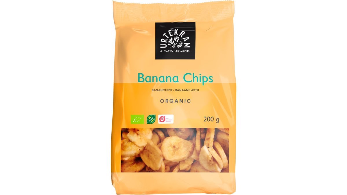 Bananchips øko. Urtekram
