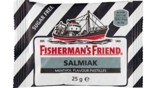 Pastiller m. menthol & salmiak sukkerfri, Fisherman's Friend