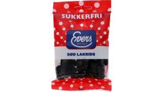 Sød lakrids sukkerfri, Evers