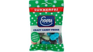 Crazy Candy Frogs sukkerfri, Evers