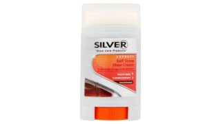 Selvblankende skocreme brun m. svamp, Silver