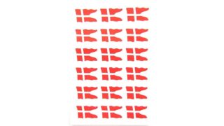 Klistermærker m. dansk flag 36 stk., Pictura