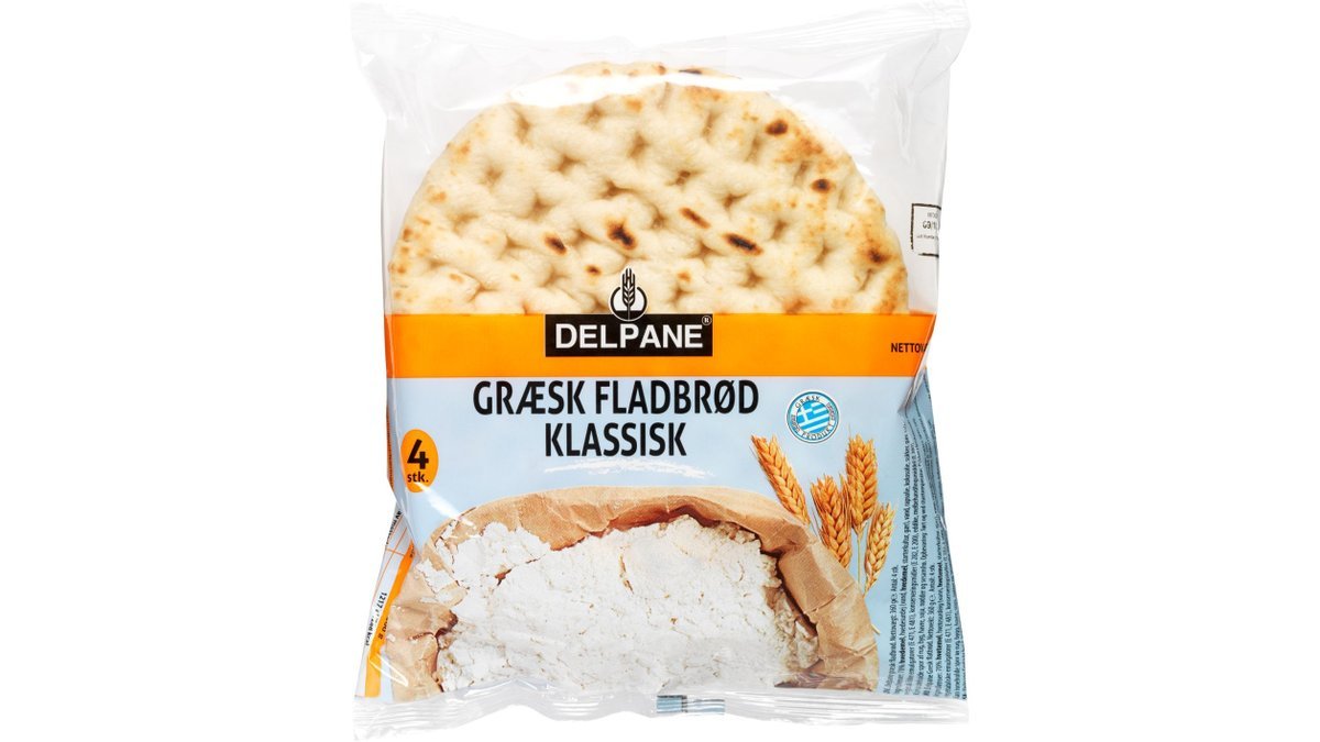 Fladbrød klassisk, Delpane