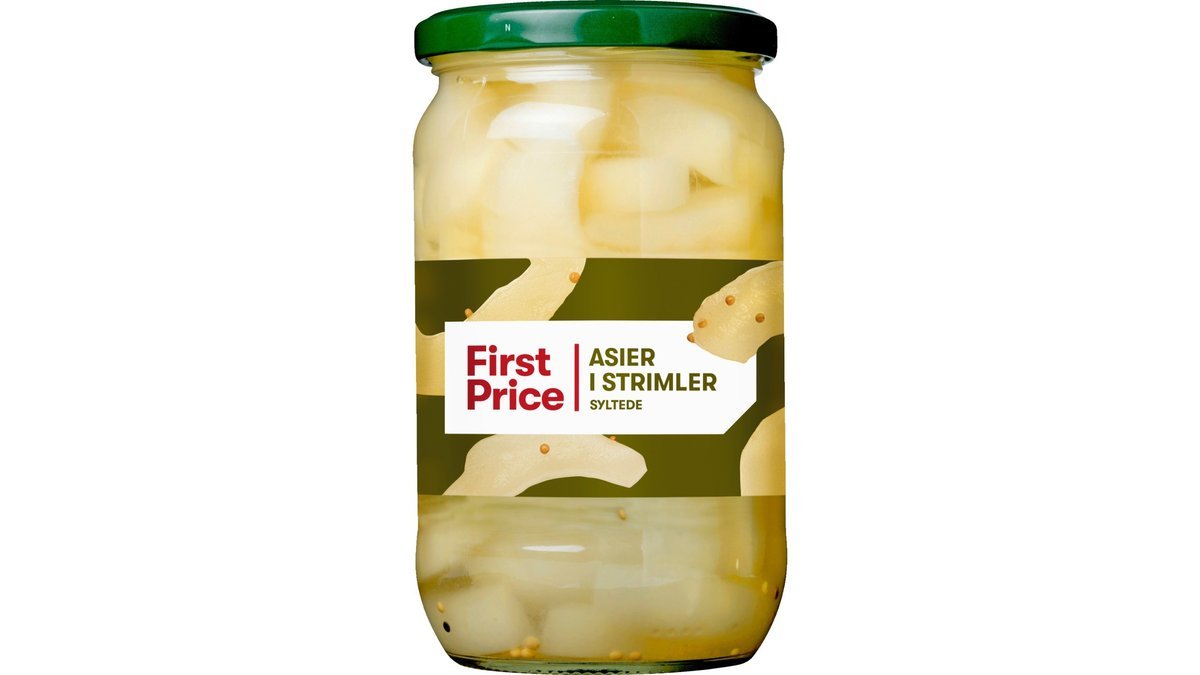 Syltede asier i strimler, First Price