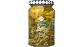 Artiskokker marinerede I olie, Gestus