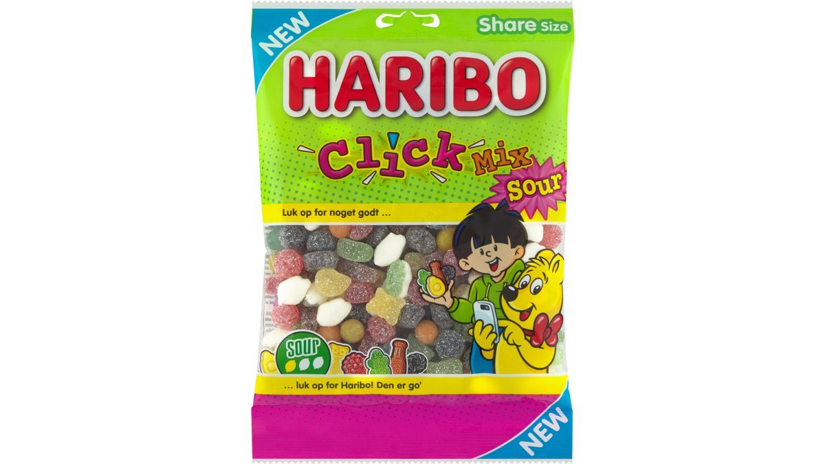 Click mix sour, Haribo