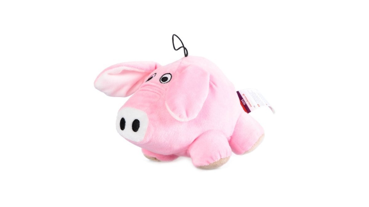 Dyrelegetøj plysgris stor, Chrisco