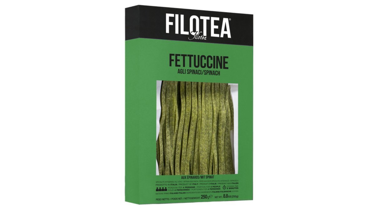 Pasta fettuccine m. Spinat, Filotea