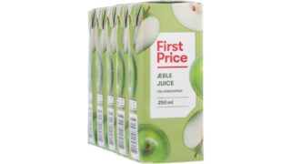 Æblejuice i brik, First Price