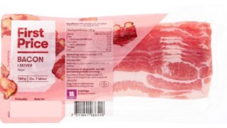 Bacon i skiver, First Price