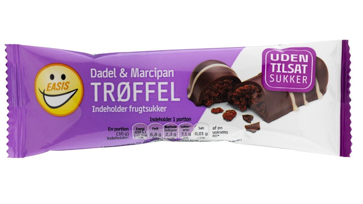 Dadelbar m. trøffel & marcipan, EASIS
