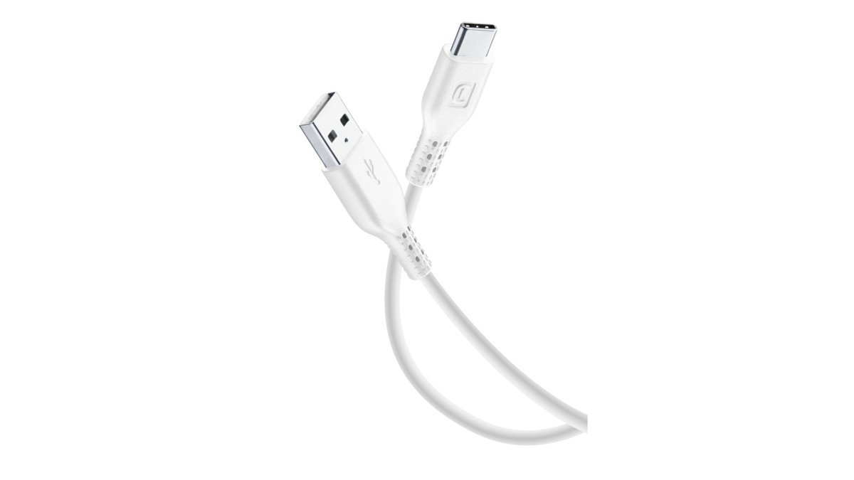 Lade- & datakabel USB t. USB-C 3 meter, Cellularline