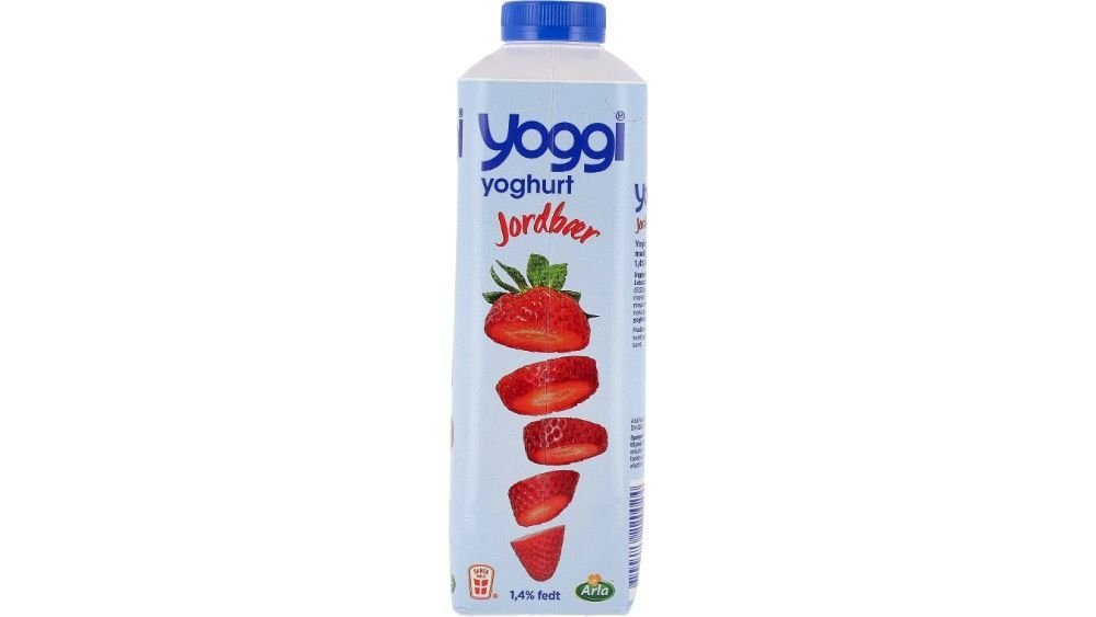 Yoghurt m. jordbær 1,4%, Yoggi
