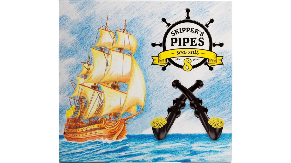 Lakridspiber m. havsalt, Skippers Pipes