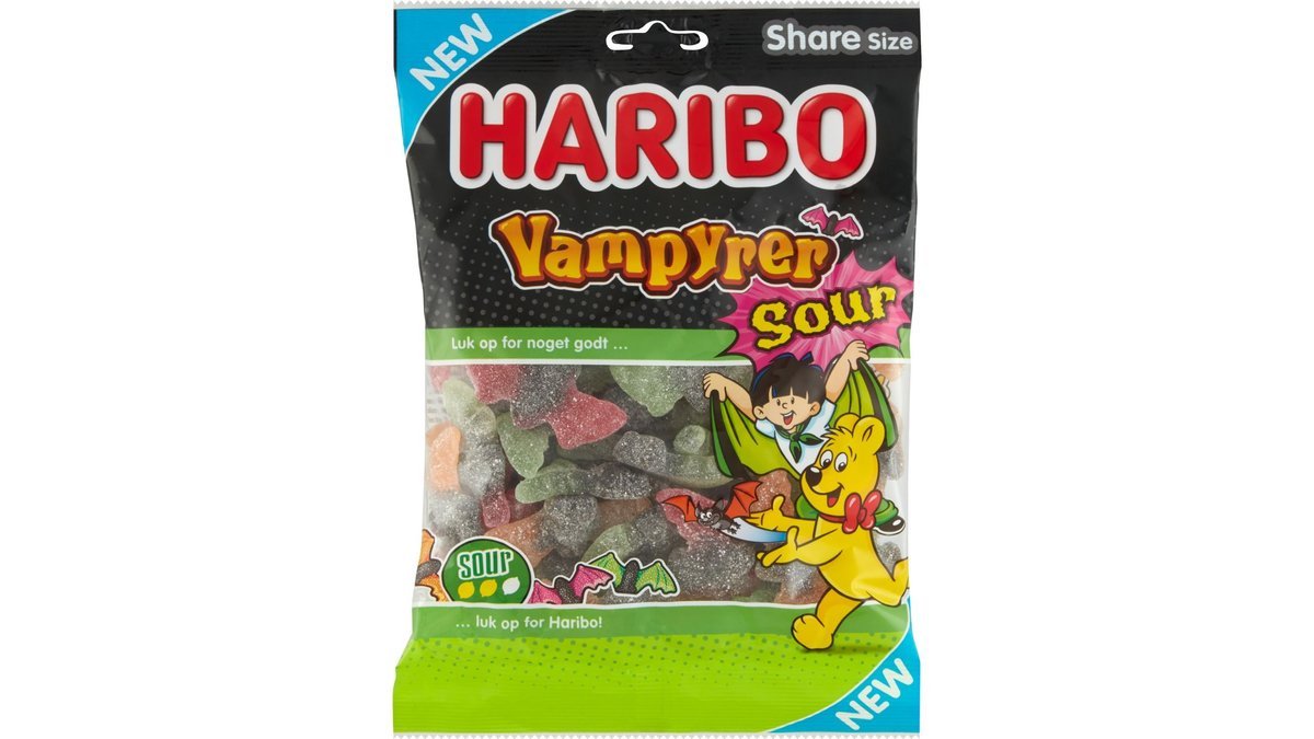 Vampyrer Sour 375g, Haribo