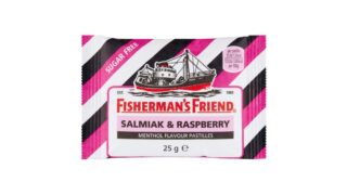 Pastiller m. salmiak & hindbær sukkerfri, Fisherman´s Friend