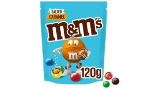 Chokoladeknapper m. saltet karamel, M&M´s