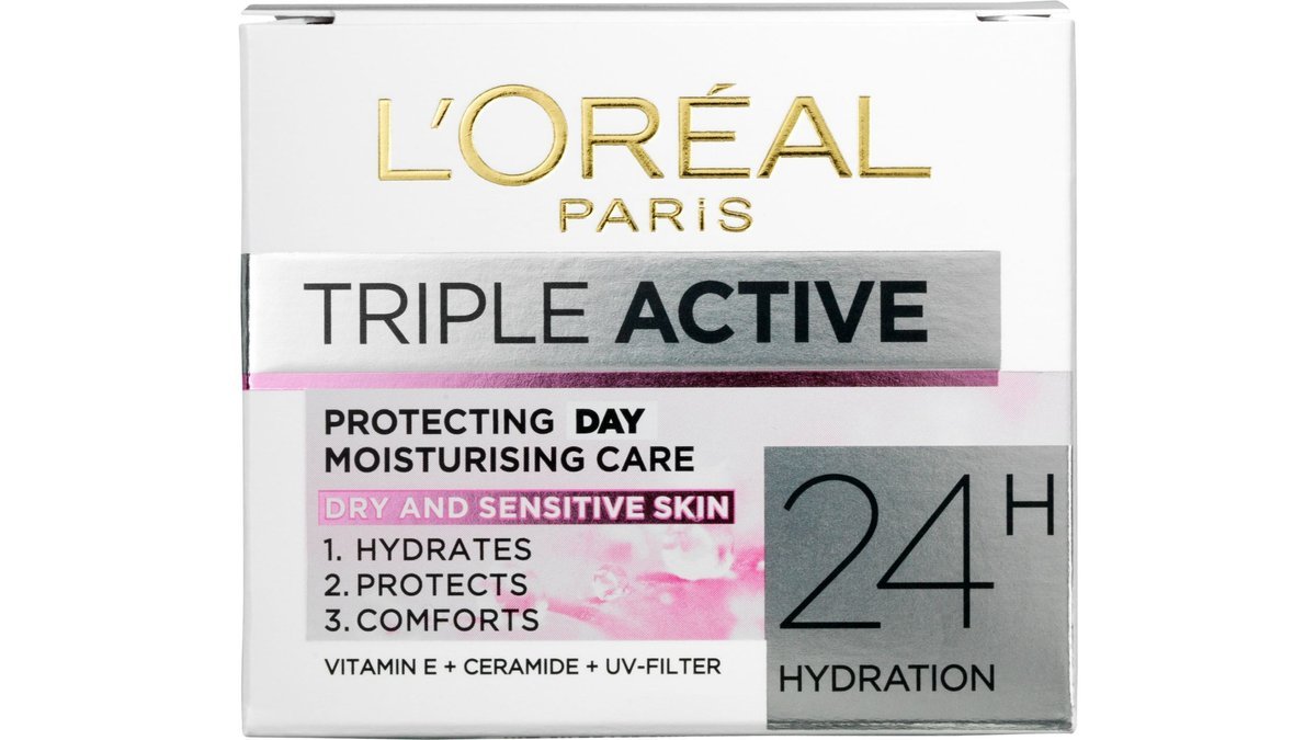 Fugtighedscreme Triple Active, L´Oréal