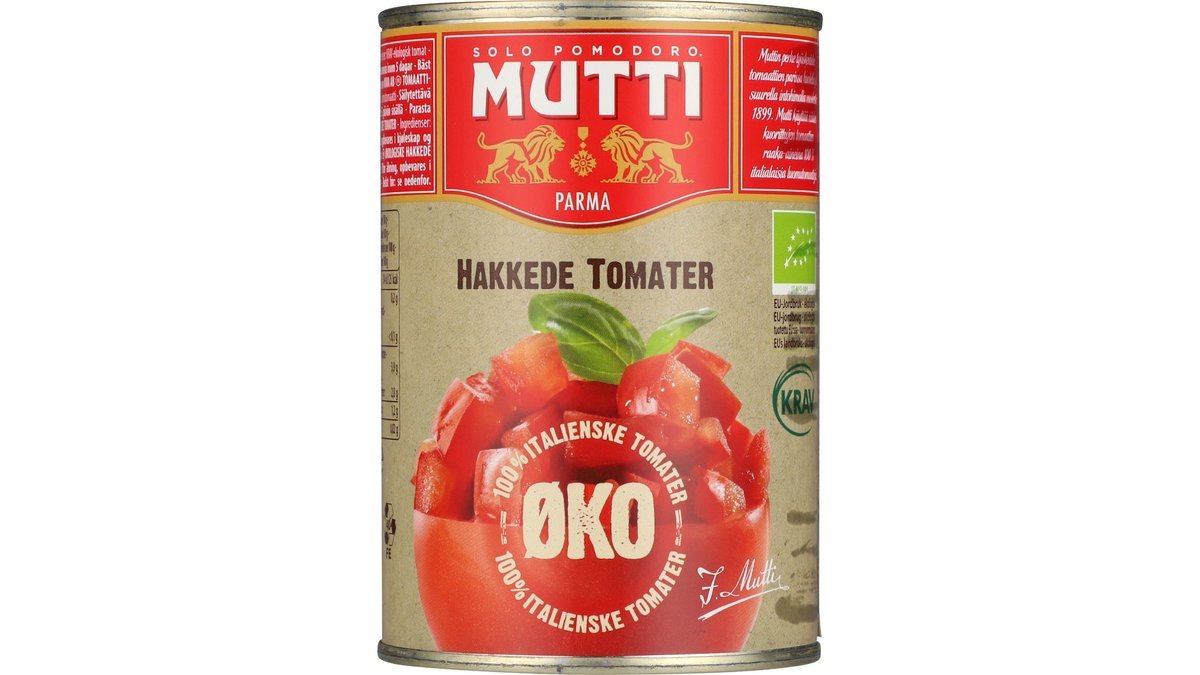 Hakkede tomater øko. Mutti