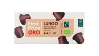 Kaffekapsler Lungo øko. First Price