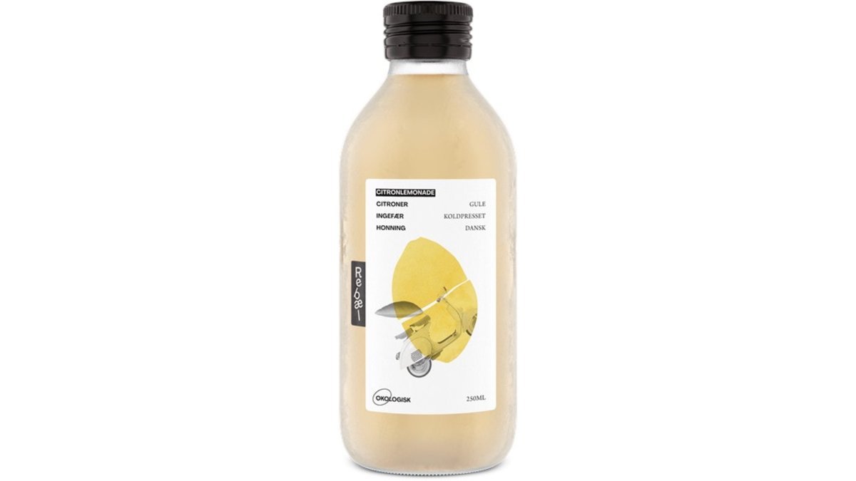 Citronlemonade m. ingefær & honning øko. Rebæl
