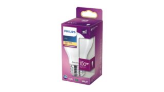 LED Classic standard 100W stor sokkel E27, Philips