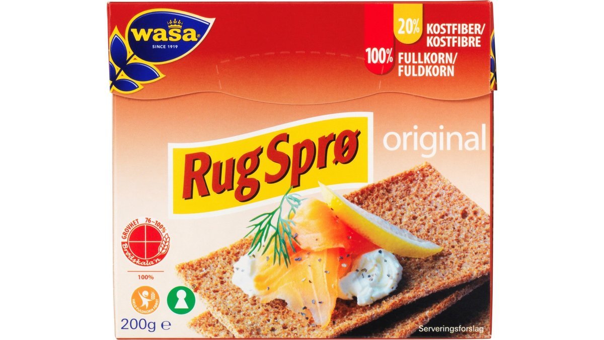 Knækbrød Rugsprø, Wasa