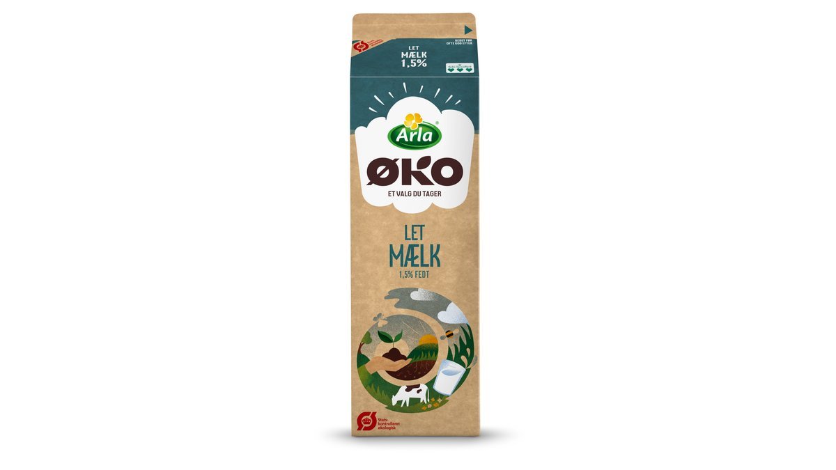 Letmælk 1,5% øko. Arla ØKO