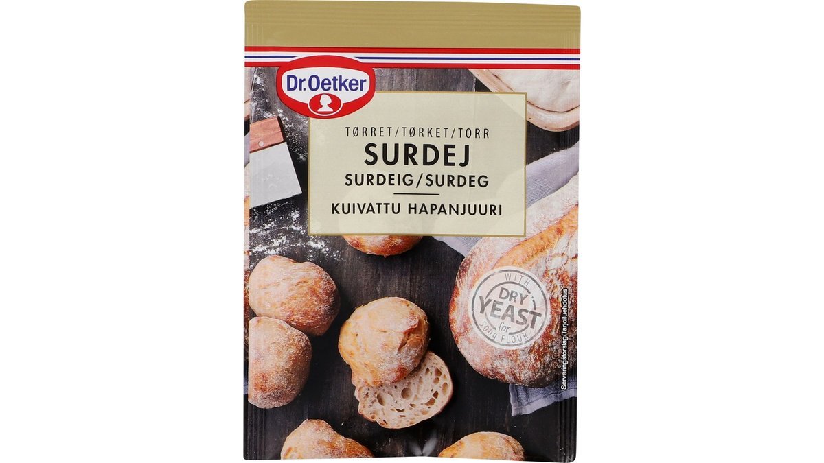 Tørret surdej, Dr. Oetker