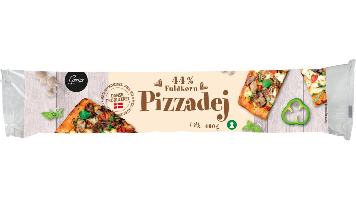 Pizzadej m. fuldkorn, Gestus