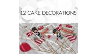 Kagedekoration t. fejringer 12 stk.