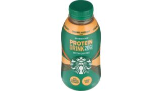 Proteindrik kaffe m. karamel & hasselnød, Starbucks
