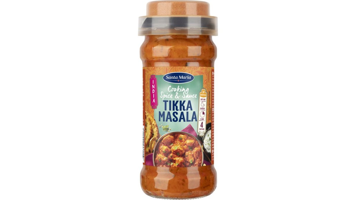 Tikka Masala madlavningssauce & krydderiblanding, Santa Maria